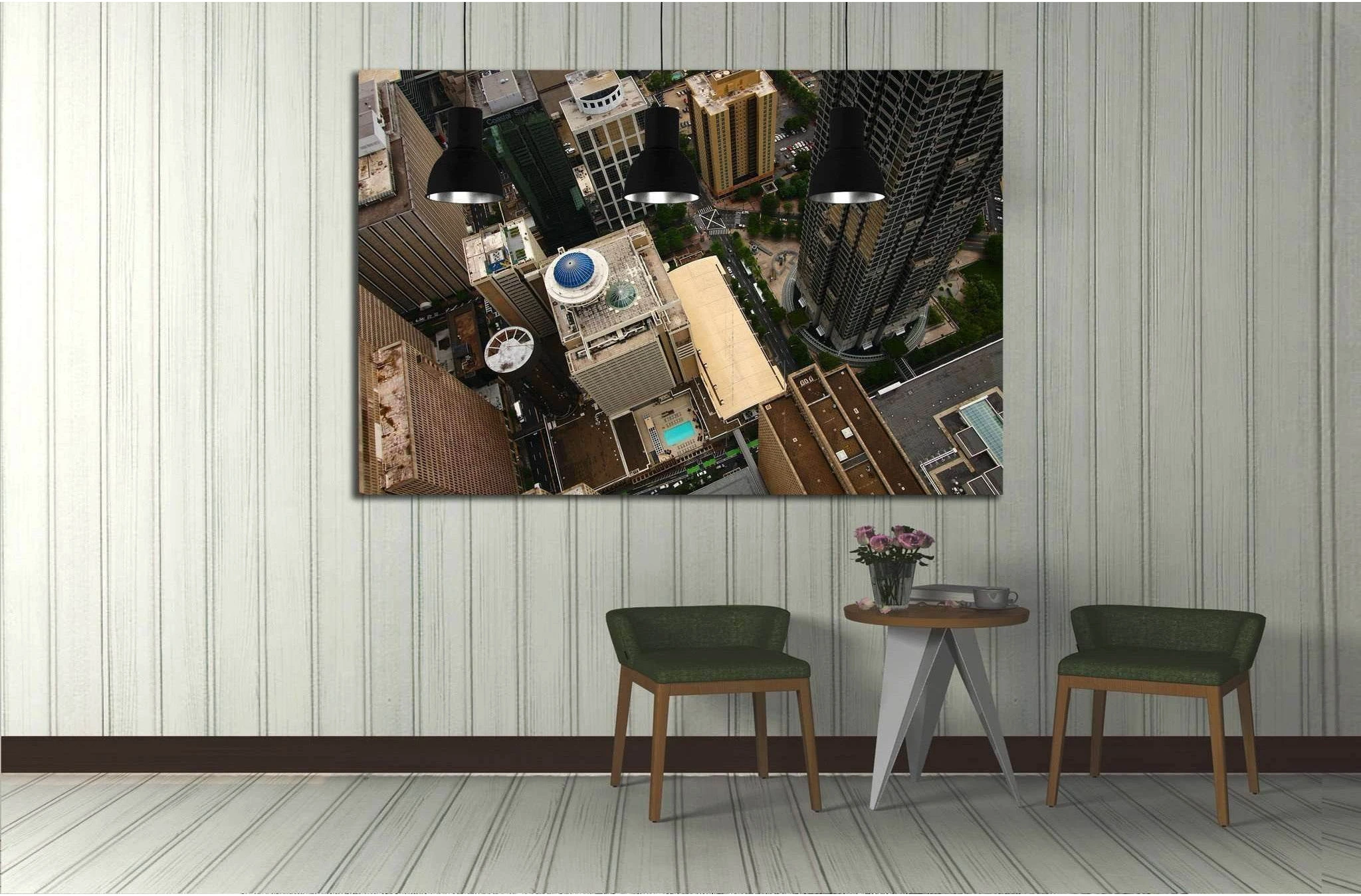 Overhead Atlanta №1649 Ready to Hang Canvas Print - Zellart Canvas Prints ALL_Products, s-1649