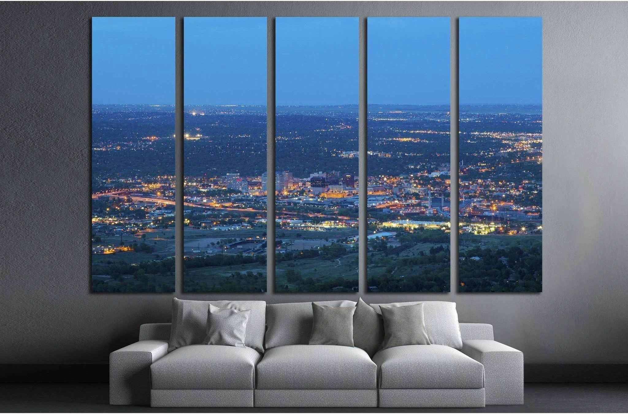 Overlooking Colorado Springs №1763 Ready to Hang Canvas Print - Zellart Canvas Prints ALL_Products, s-1763