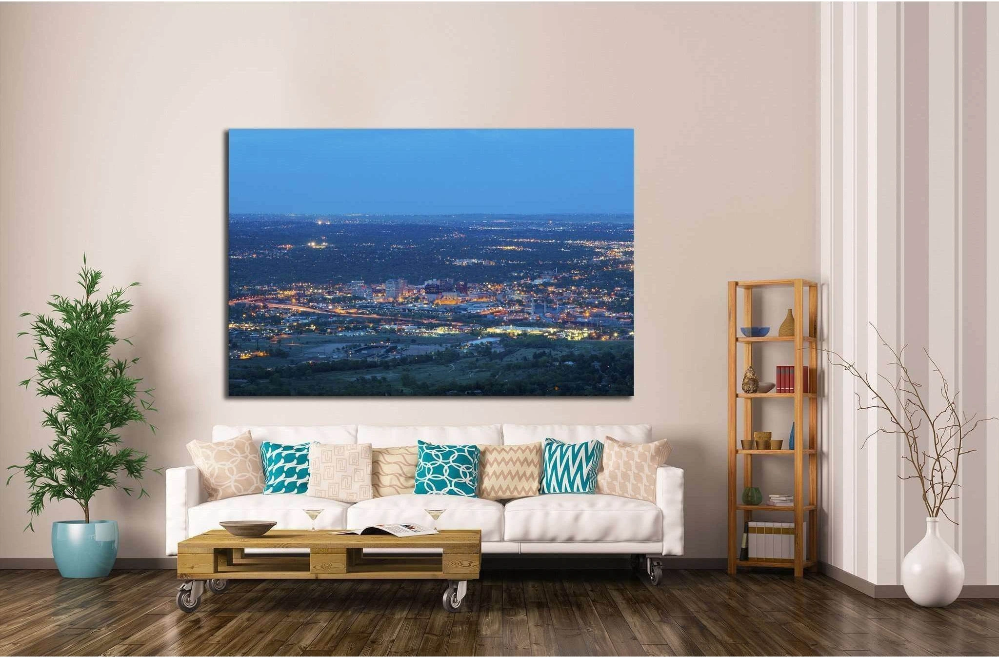 Overlooking Colorado Springs №1763 Ready to Hang Canvas Print - Zellart Canvas Prints ALL_Products, s-1763