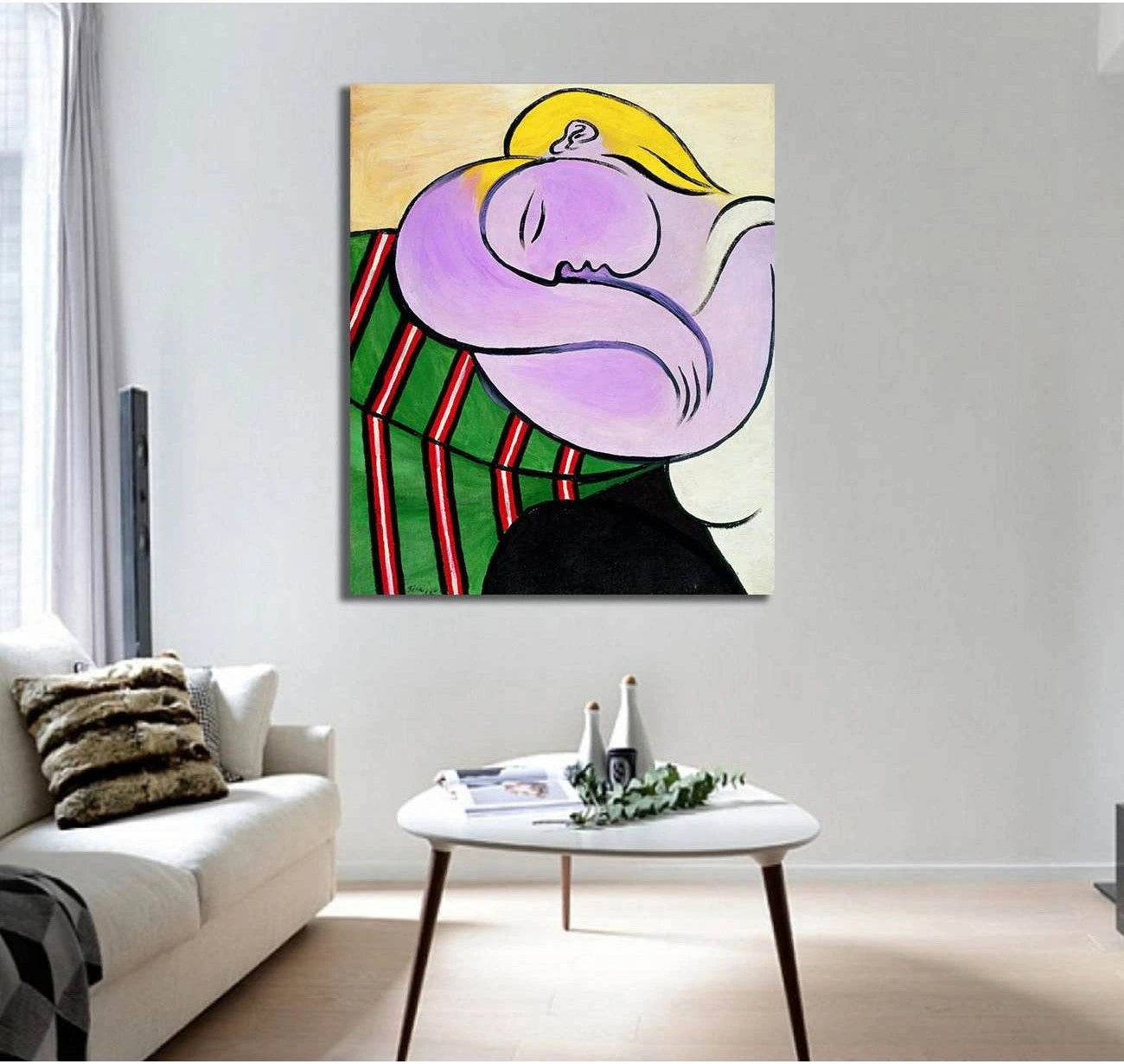 Pablo Picasso, Donna dai capelli gialli - Canvas print - Zellart Canvas Prints 000Negative, 6154, ALL_Products