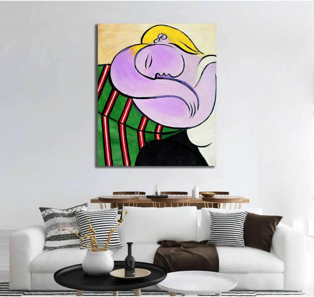 Pablo Picasso, Donna dai capelli gialli - Canvas print - Zellart Canvas Prints 000Negative, 6154, ALL_Products