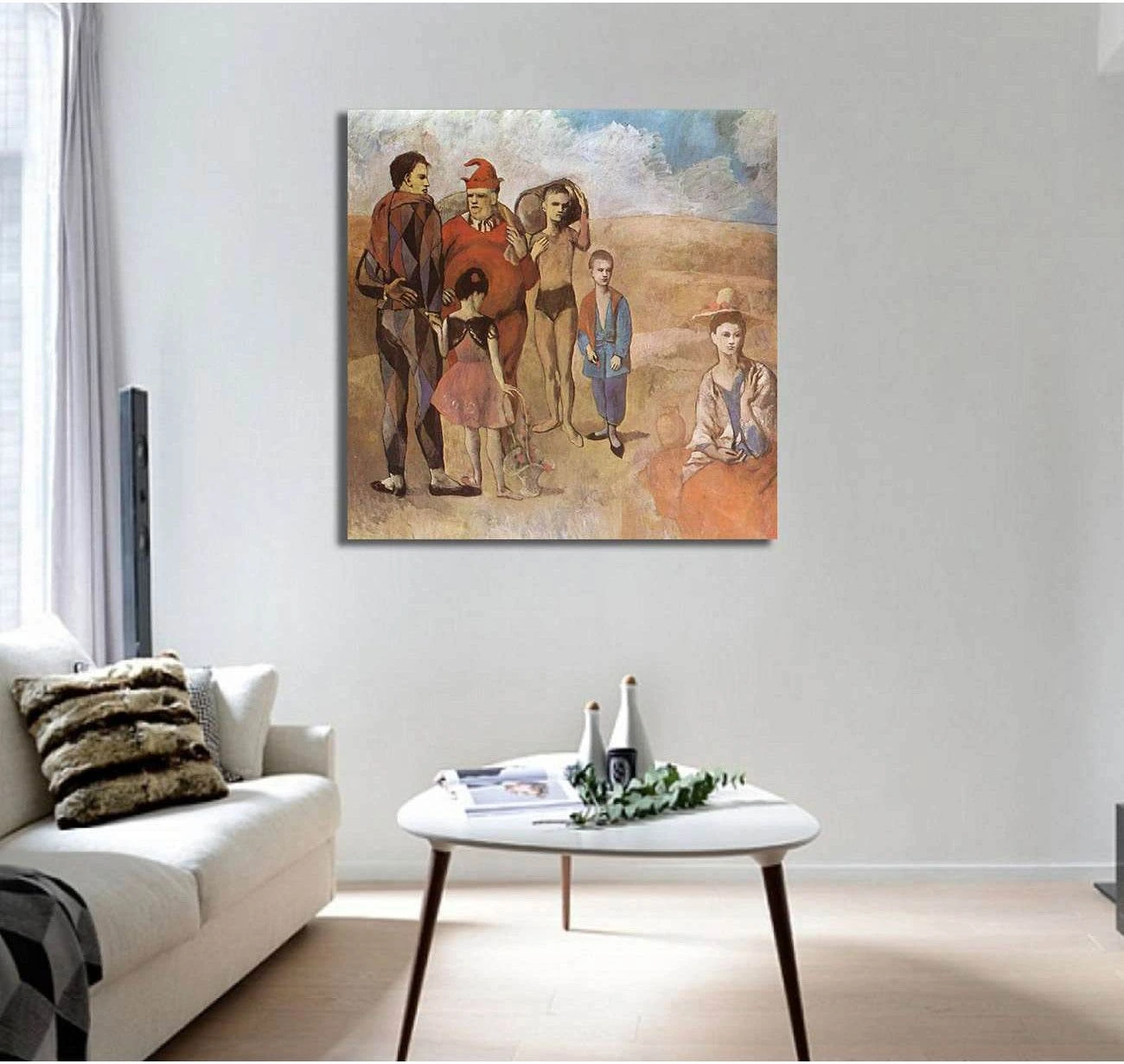 Pablo Picasso, Family of saltimbanques - Canvas print - Zellart Canvas Prints 000Negative, 6155, ALL_Products