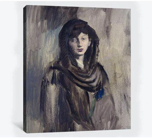 Pablo Picasso, Fernande con una mantiglia nera - Ready to Hang Canvas Print - Zellart Canvas Prints 000Negative, 6156, ALL_Products