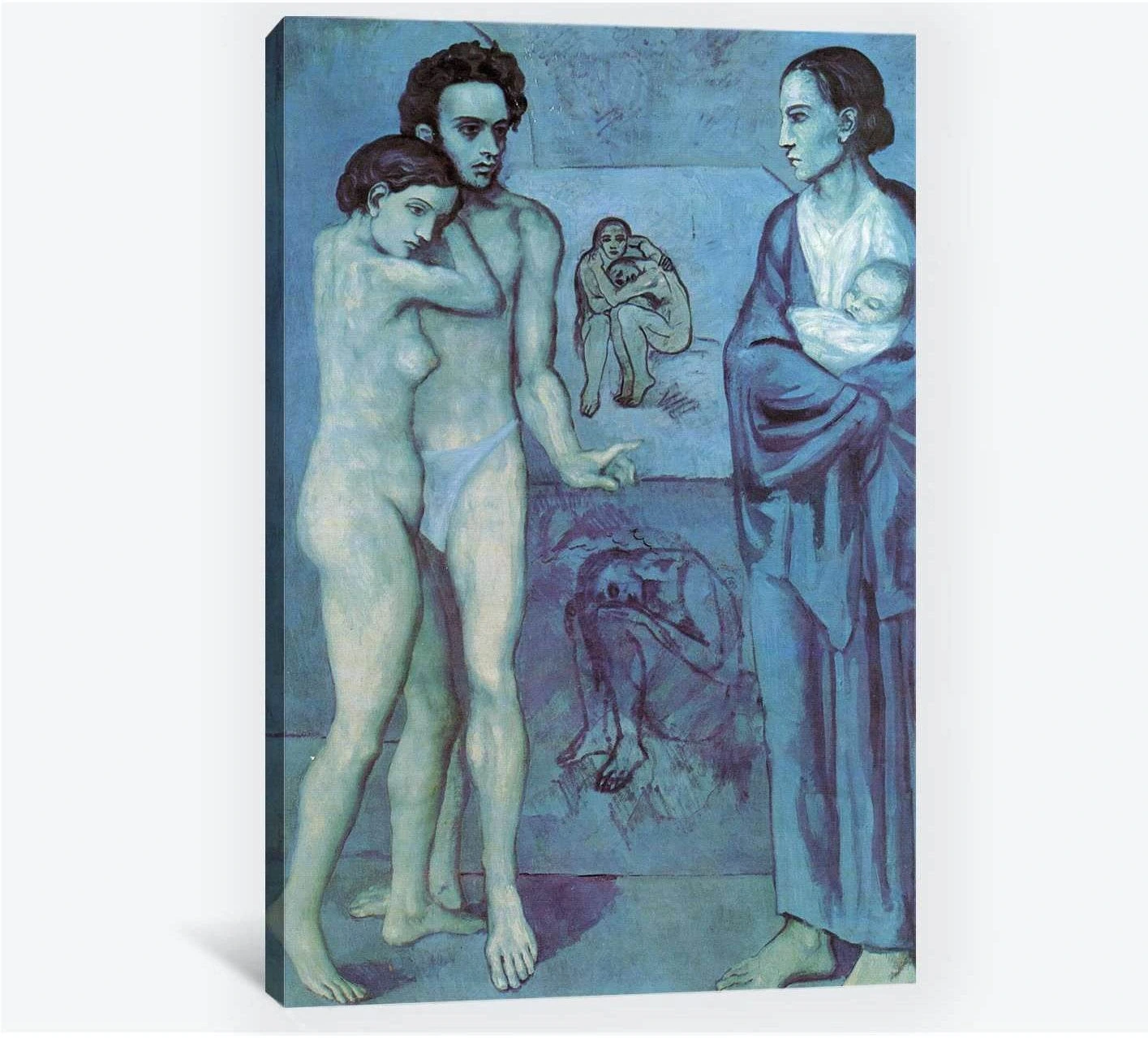 Pablo Picasso, La Vie - Canvas print - Zellart Canvas Prints 000Negative, 6161, ALL_Products