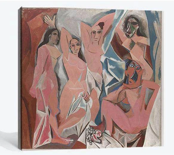Pablo Picasso, Les Demoiselles d'Avignon - Ready to Hang Canvas Print - Zellart Canvas Prints 000Negative, 6006, ALL_Products