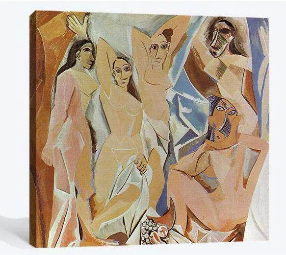 Pablo Picasso, Les Demoiselles d'Avignon - Ready to Hang Canvas Print - Zellart Canvas Prints 000Negative, 6162, ALL_Products