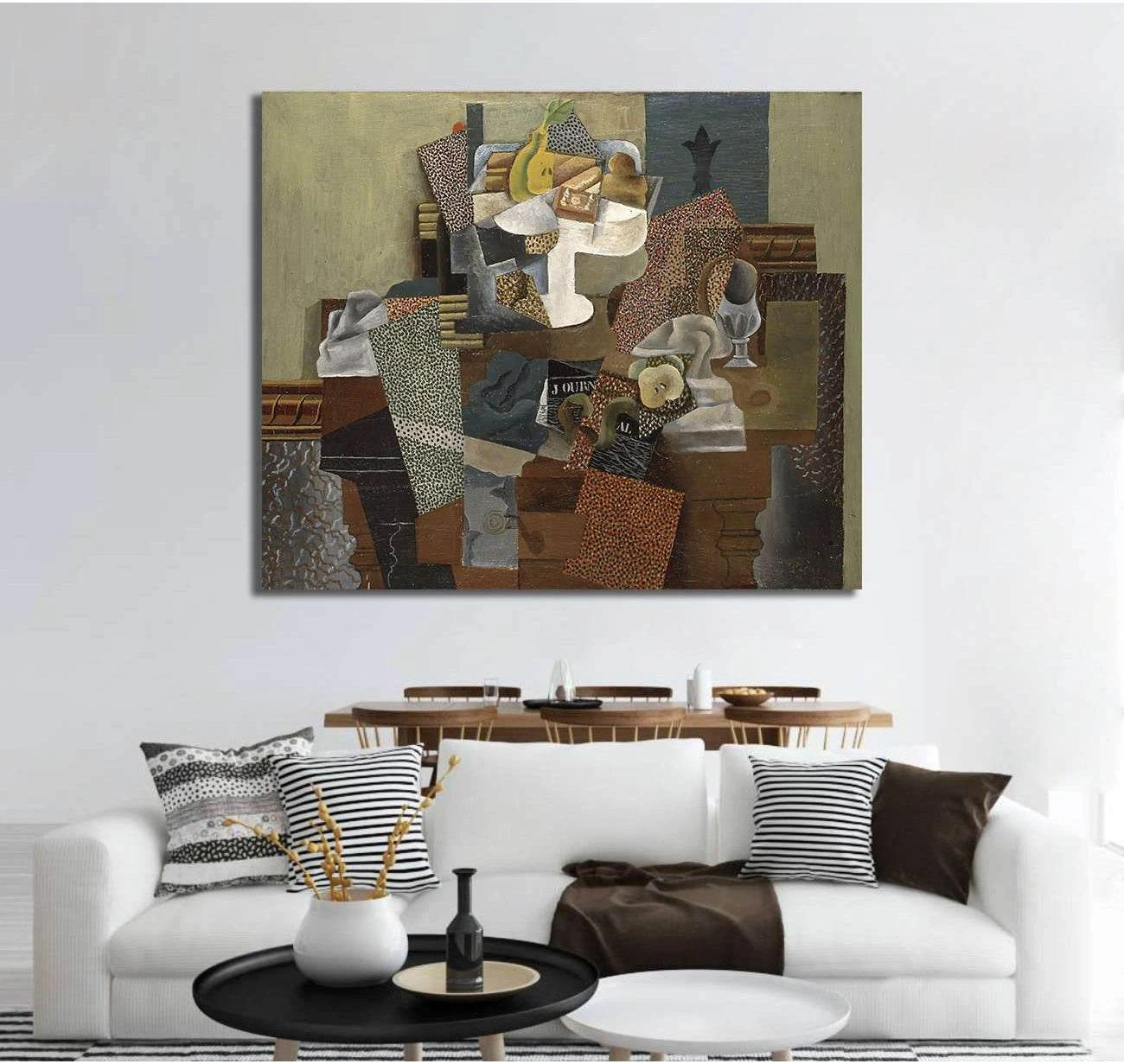 Pablo Picasso, Nature morte au compotier - Canvas print - Zellart Canvas Prints 000Negative, 6008, ALL_Products