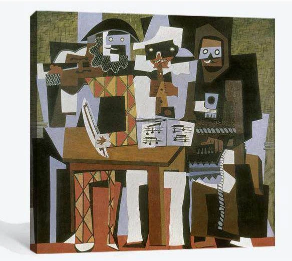 Pablo_Picasso, Nous autres musiciens catpage - Canvas print - Zellart Canvas Prints 6007, ALL_Products