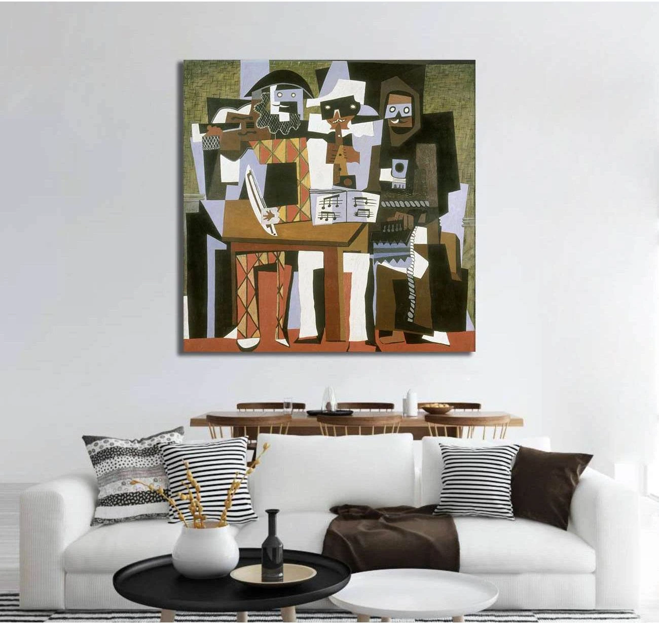 Pablo_Picasso, Nous autres musiciens catpage - Canvas print - Zellart Canvas Prints 6007, ALL_Products