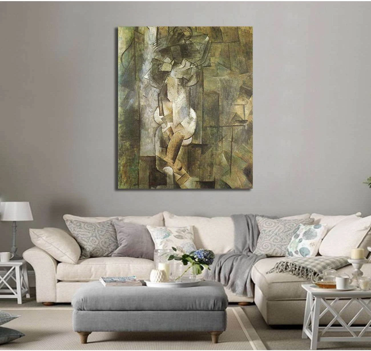 Pablo Picasso, Nude - Canvas print - Zellart Canvas Prints 000Negative, 6163, ALL_Products