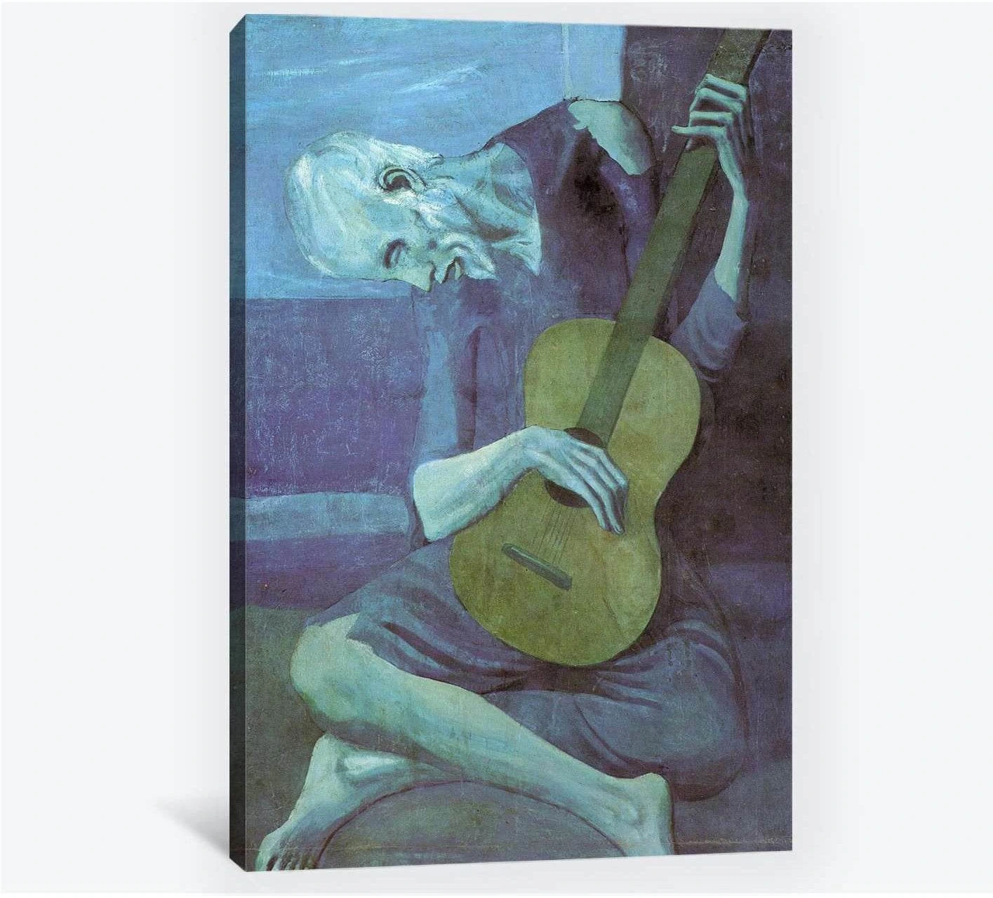 Pablo Picasso, old guitarist - Canvas print - Zellart Canvas Prints 000Negative, 6181, ALL_Products