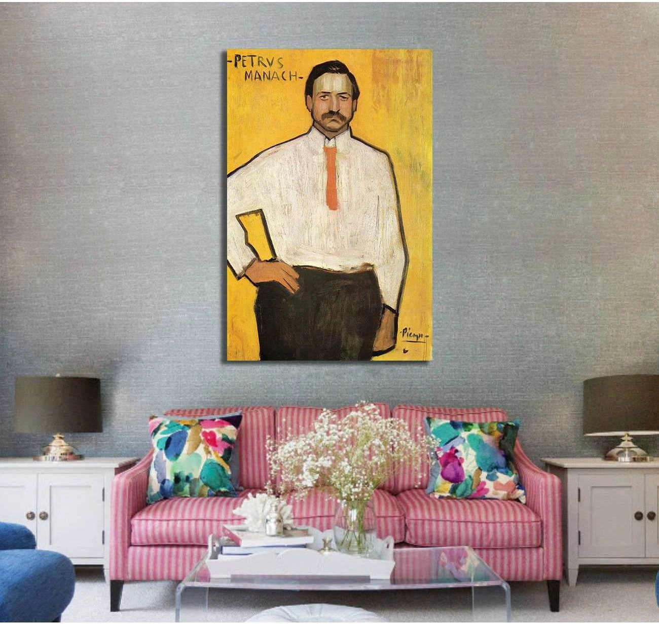Pablo Picasso, Pedro Manach - Canvas print - Zellart Canvas Prints 000Negative, 6167, ALL_Products