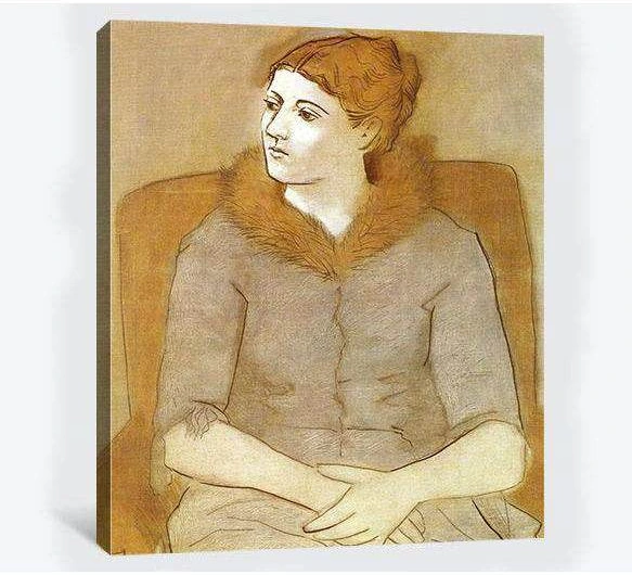 Pablo Picasso, Portrait of Olga - Canvas print - Zellart Canvas Prints 000Negative, 6171, ALL_Products
