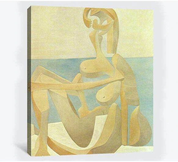 Pablo Picasso, Seated Bather - Canvas print - Zellart Canvas Prints 000Negative, 6172, ALL_Products