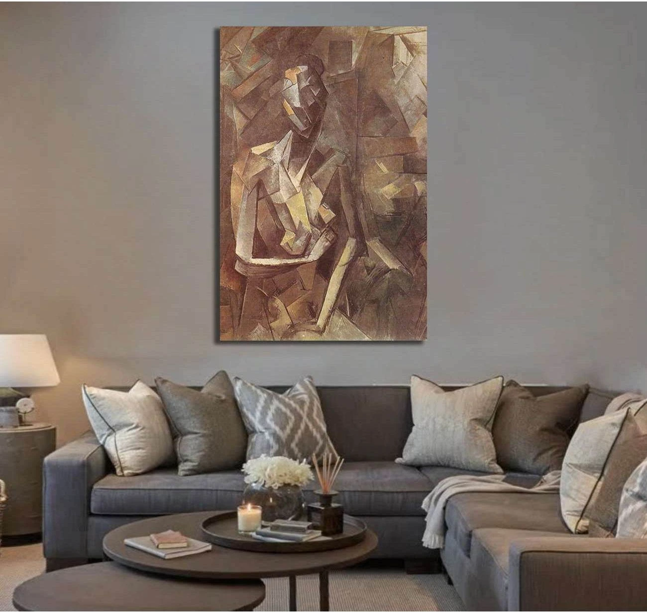 Pablo Picasso, Seated nude - Ready to Hang Canvas Print - Zellart Canvas Prints 000Negative, 6173, ALL_Products