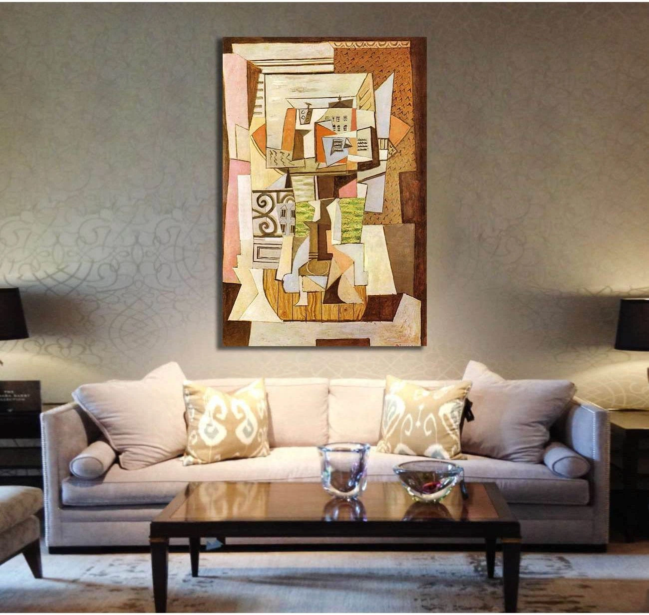 Pablo Picasso, Still Life on a table - Canvas print - Zellart Canvas Prints 000Negative, 6176, ALL_Products