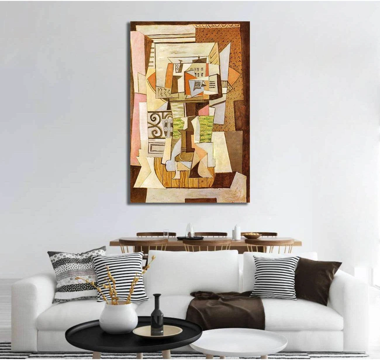 Pablo Picasso, Still Life on a table - Canvas print - Zellart Canvas Prints 000Negative, 6176, ALL_Products
