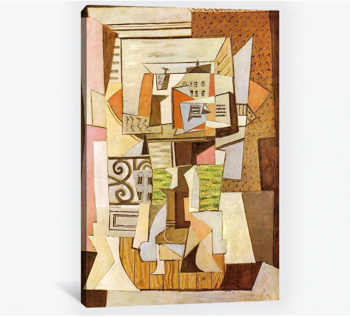 Pablo Picasso, Still Life on a table - Canvas print - Zellart Canvas Prints 000Negative, 6176, ALL_Products