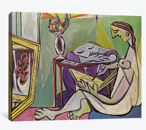 Pablo Picasso, The muse - Canvas print - Zellart Canvas Prints 000Negative, 6180, ALL_Products