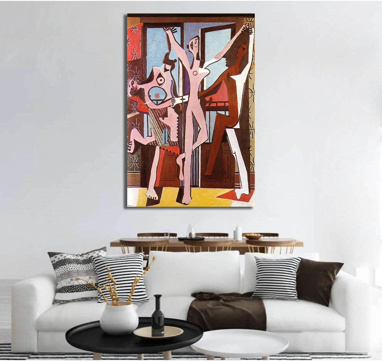 Pablo Picasso, three dancers - Canvas print - Zellart Canvas Prints 000Negative, 6185, ALL_Products