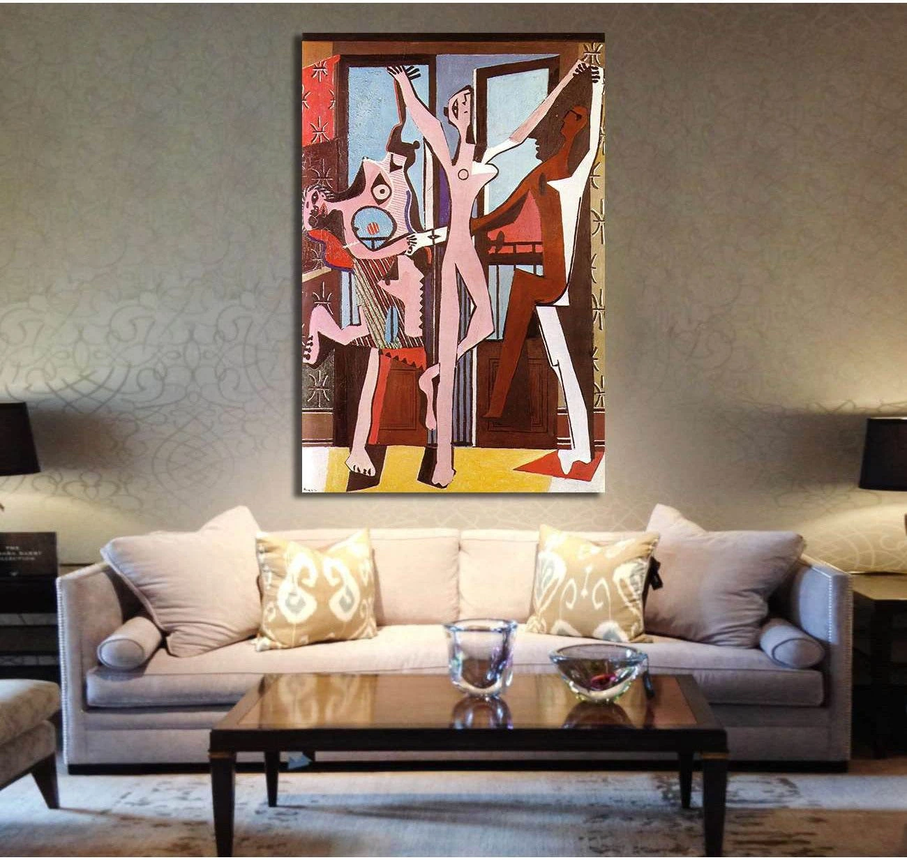 Pablo Picasso, three dancers - Canvas print - Zellart Canvas Prints 000Negative, 6185, ALL_Products