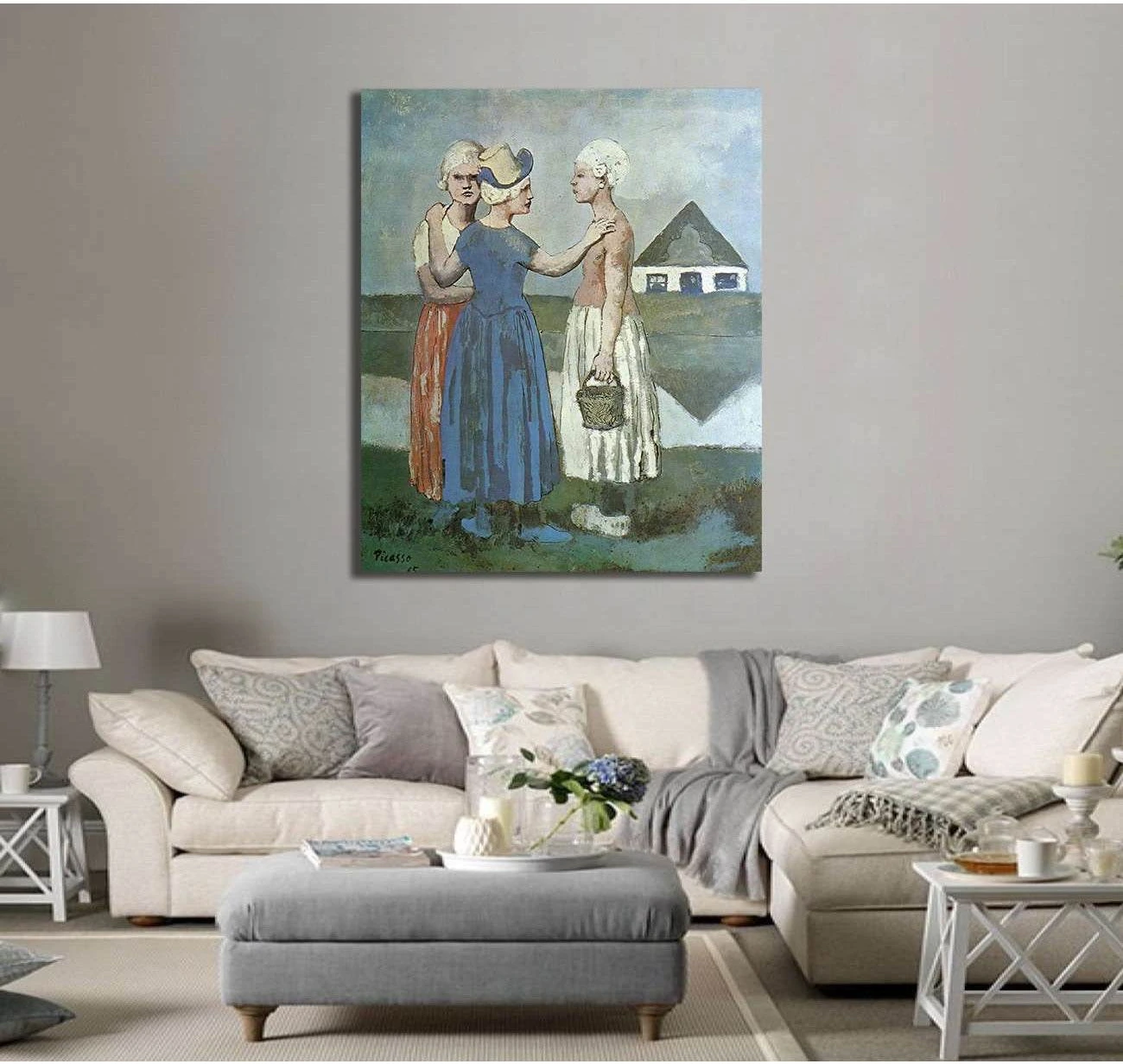 Pablo Picasso, Three dutch girls - Canvas print - Zellart Canvas Prints 000Negative, 6187, ALL_Products