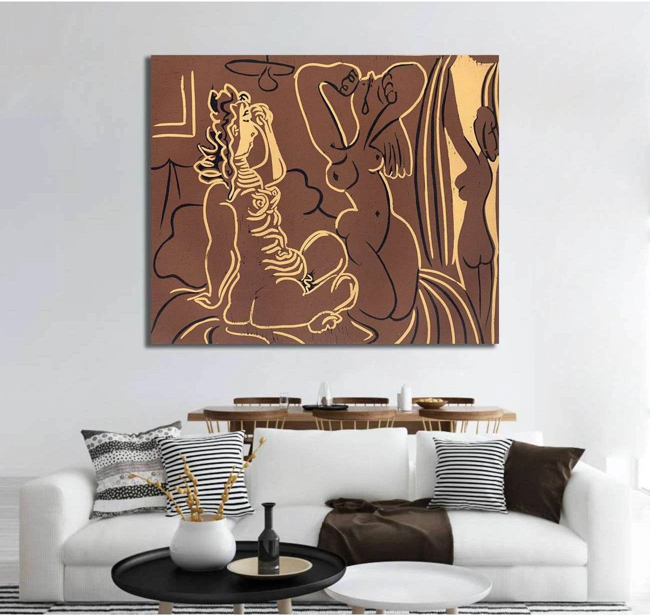 Pablo Picasso, Three women - Canvas print - Zellart Canvas Prints 000Negative, 6005, ALL_Products