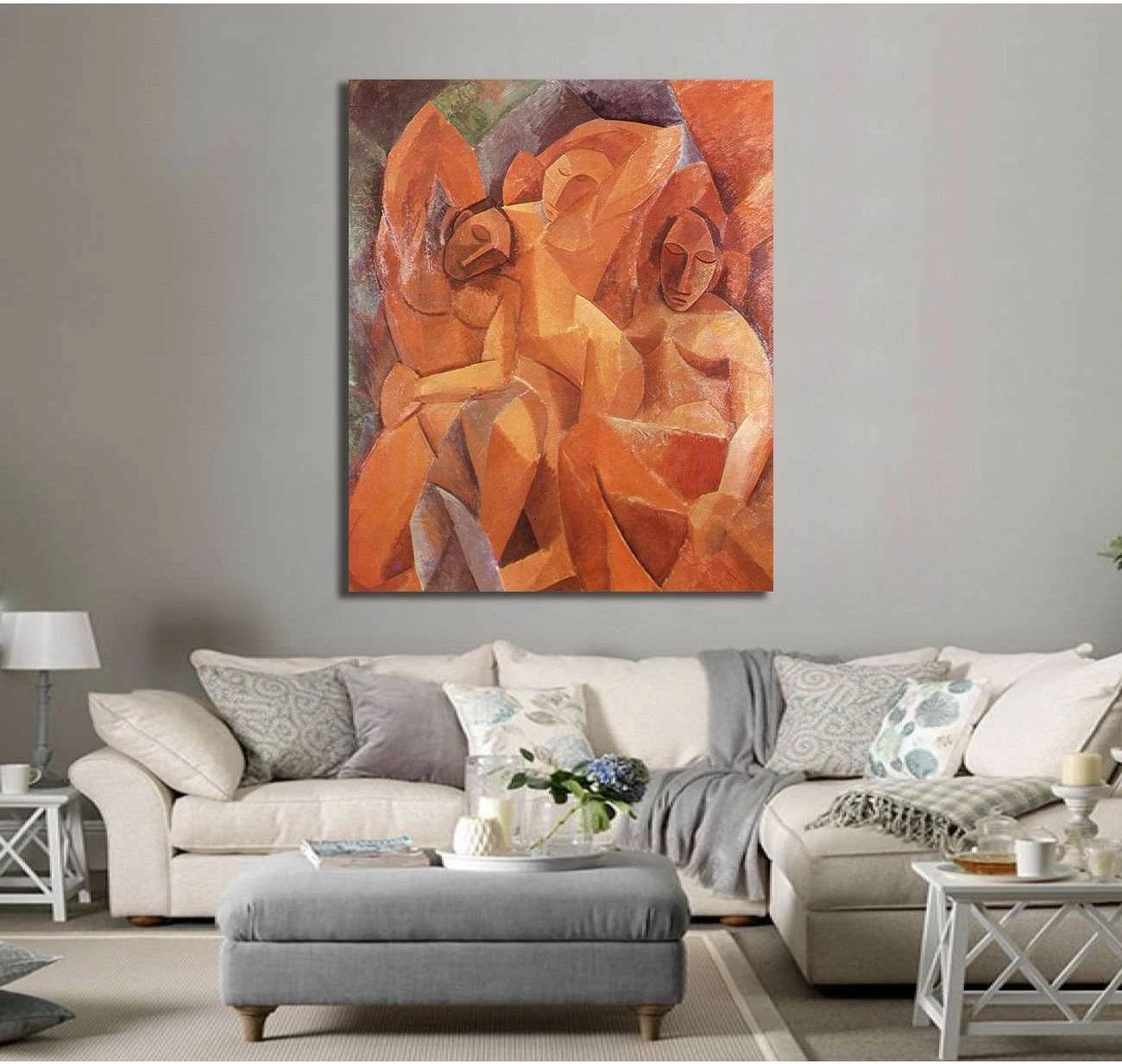 Pablo Picasso, Three Women - Canvas print - Zellart Canvas Prints 000Negative, 6189, ALL_Products