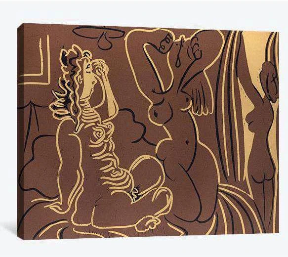 Pablo Picasso, Three women - Canvas print - Zellart Canvas Prints 000Negative, 6005, ALL_Products