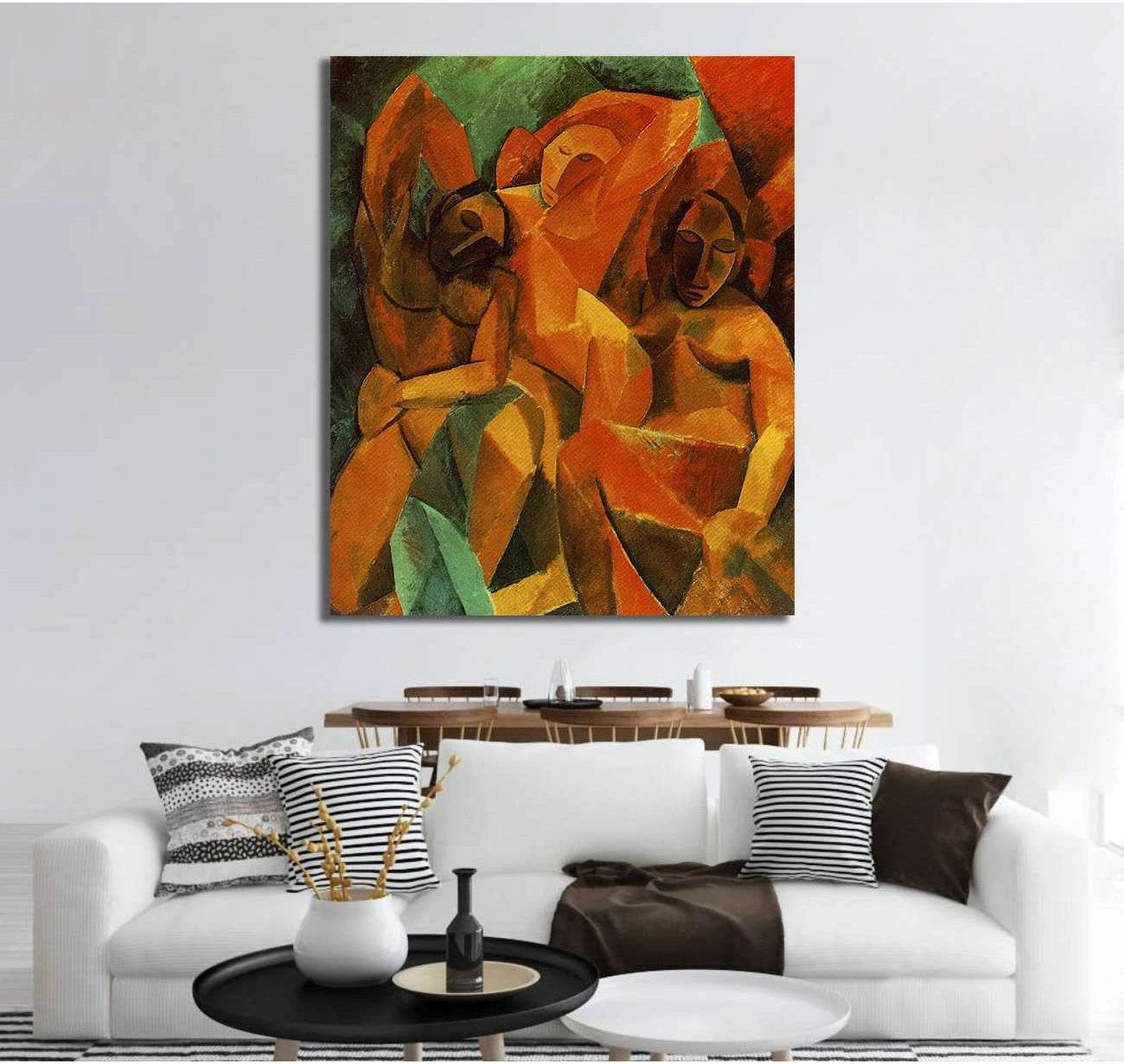 Pablo Picasso, three women - Ready to Hang Canvas Print - Zellart Canvas Prints 000Negative, 6004, ALL_Products