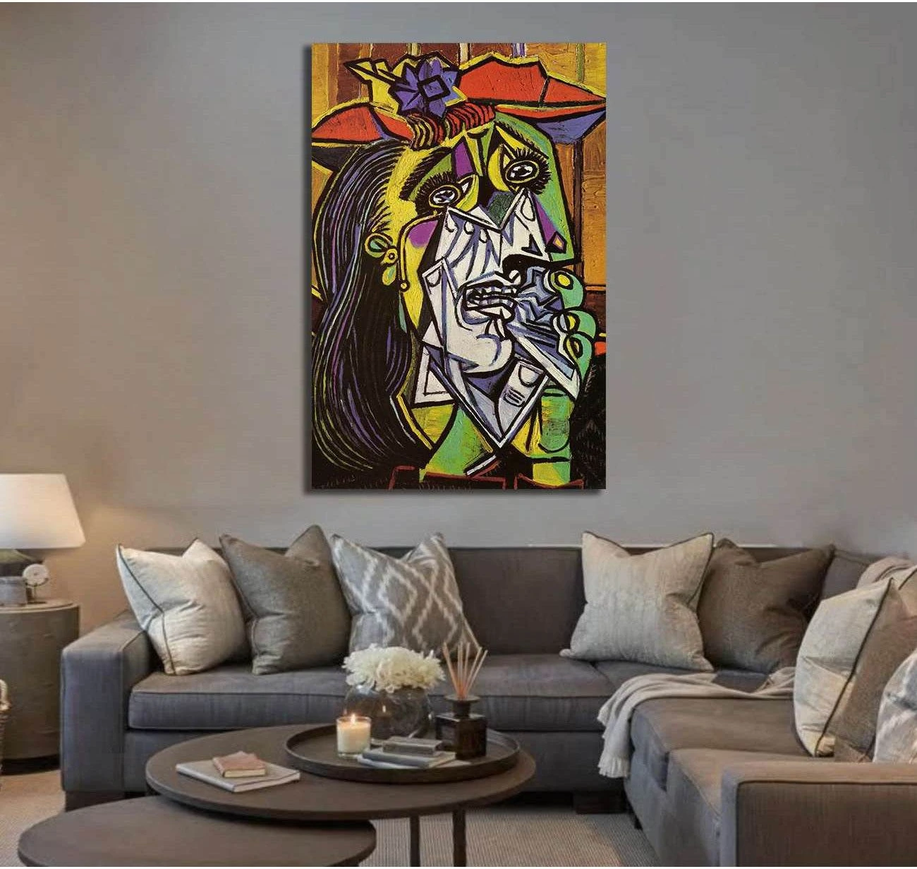 Pablo Picasso, Weeping woman - Canvas print - Zellart Canvas Prints 000Negative, 6192, ALL_Products