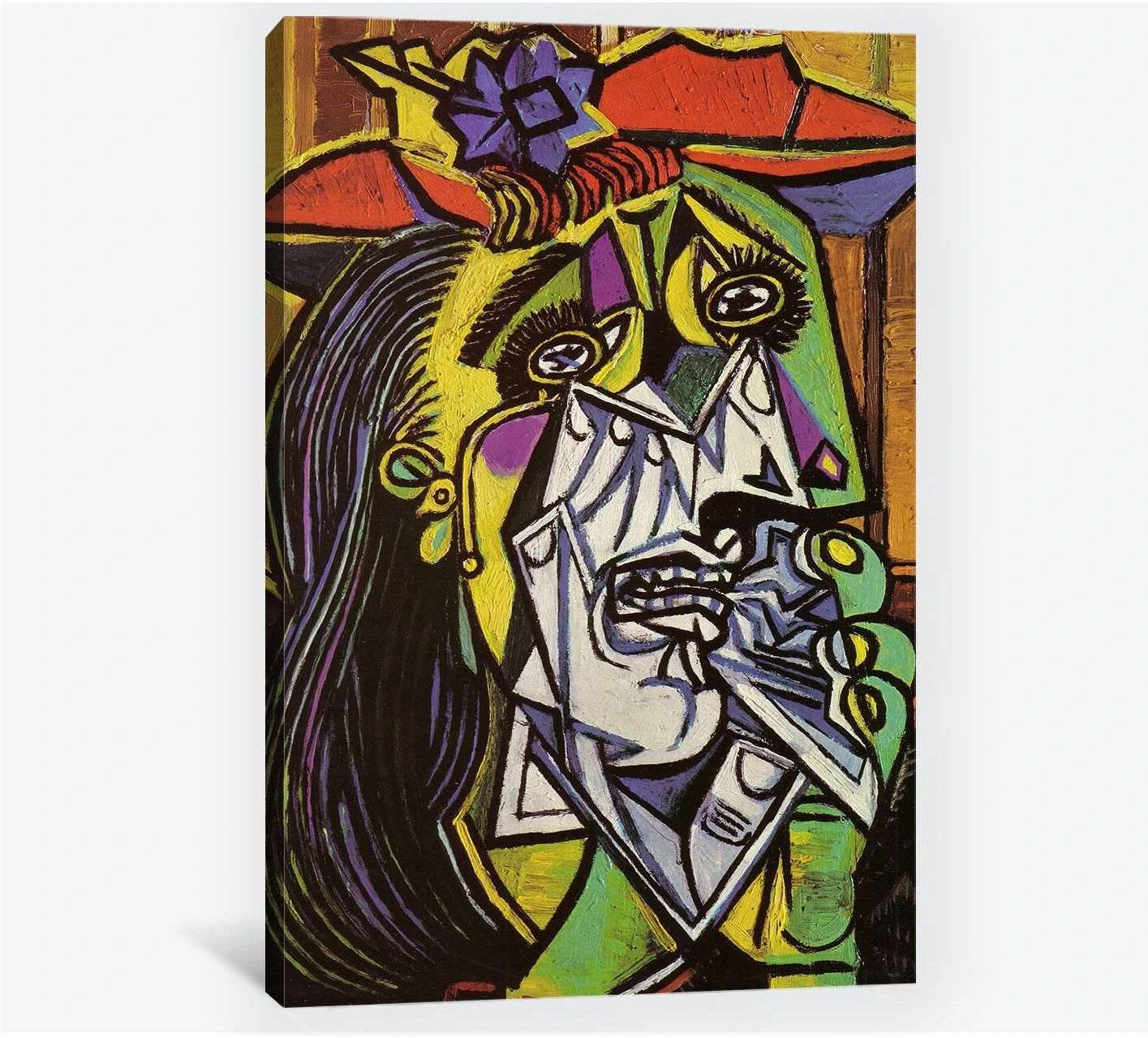 Pablo Picasso, Weeping woman - Canvas print - Zellart Canvas Prints 000Negative, 6192, ALL_Products