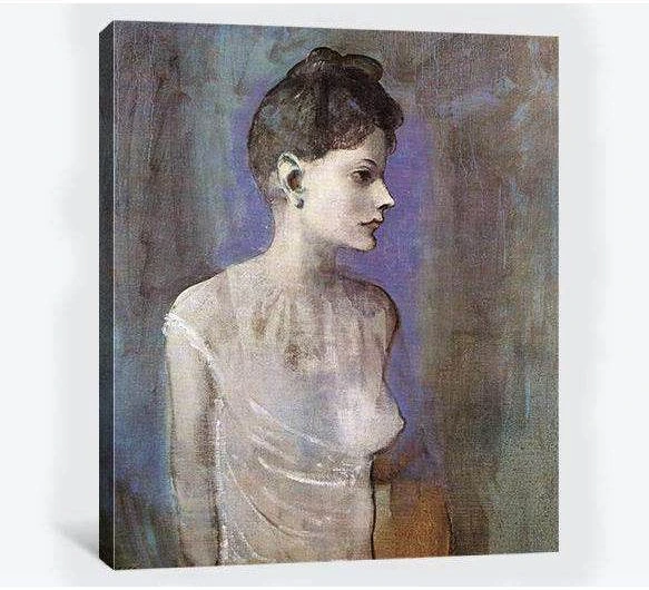 Pablo Picasso, Woman in a chemise - Canvas print - Zellart Canvas Prints 000Negative, 6194, ALL_Products