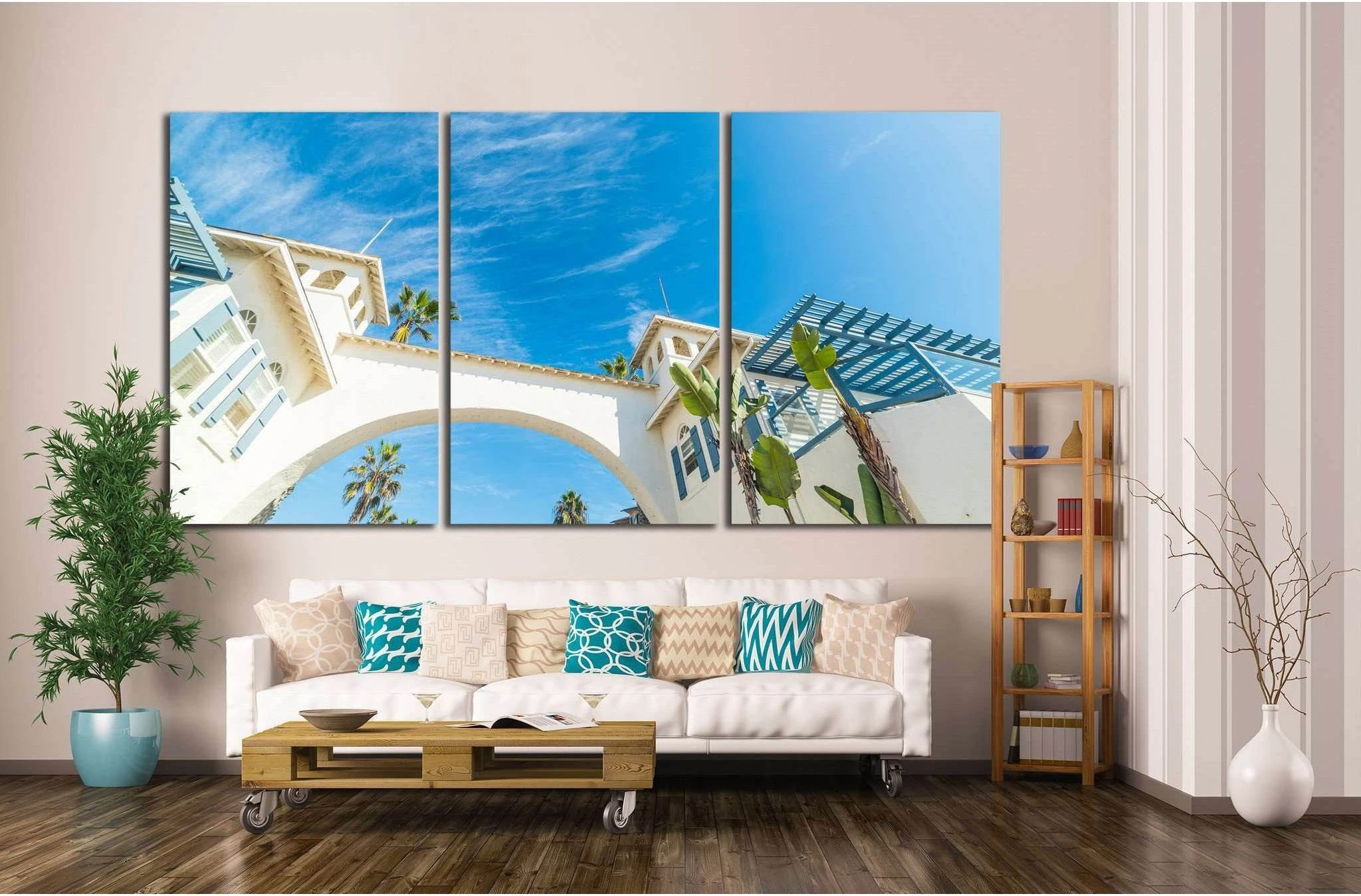 Pacific Beach, California №1033 Ready to Hang Canvas Print - Zellart Canvas Prints ALL_Products, s-1033