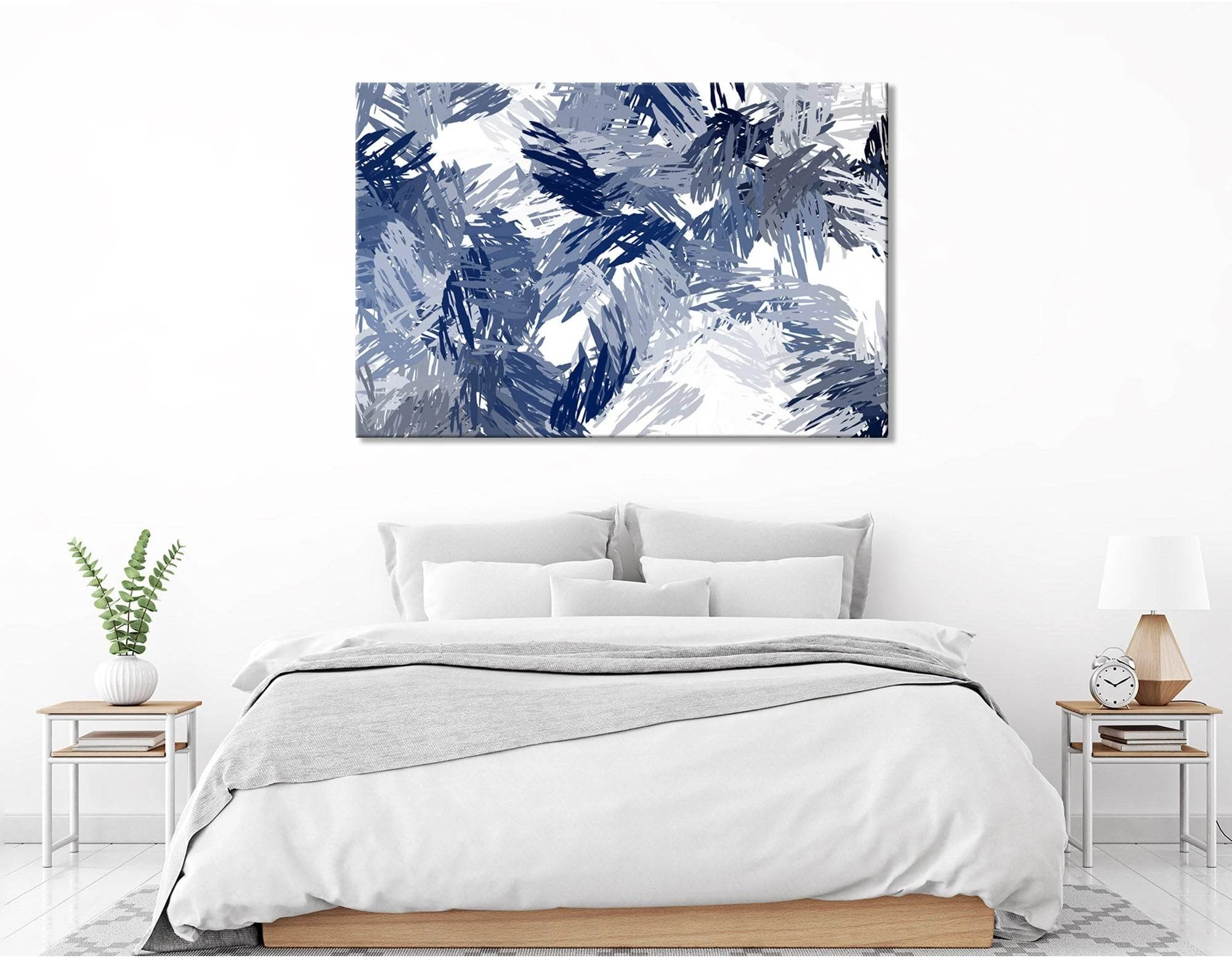 Palm Branches Abstract №04367 Ready to Hang Canvas Print - Zellart Canvas Prints ALL_Products