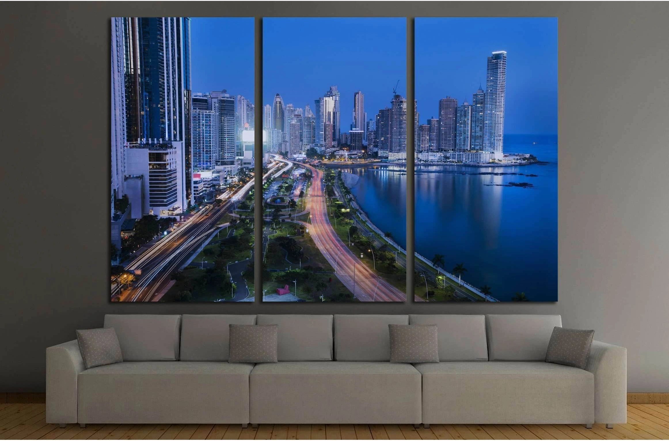 Panama city №2220 Ready to Hang Canvas Print - Zellart Canvas Prints ALL_Products, s-2220