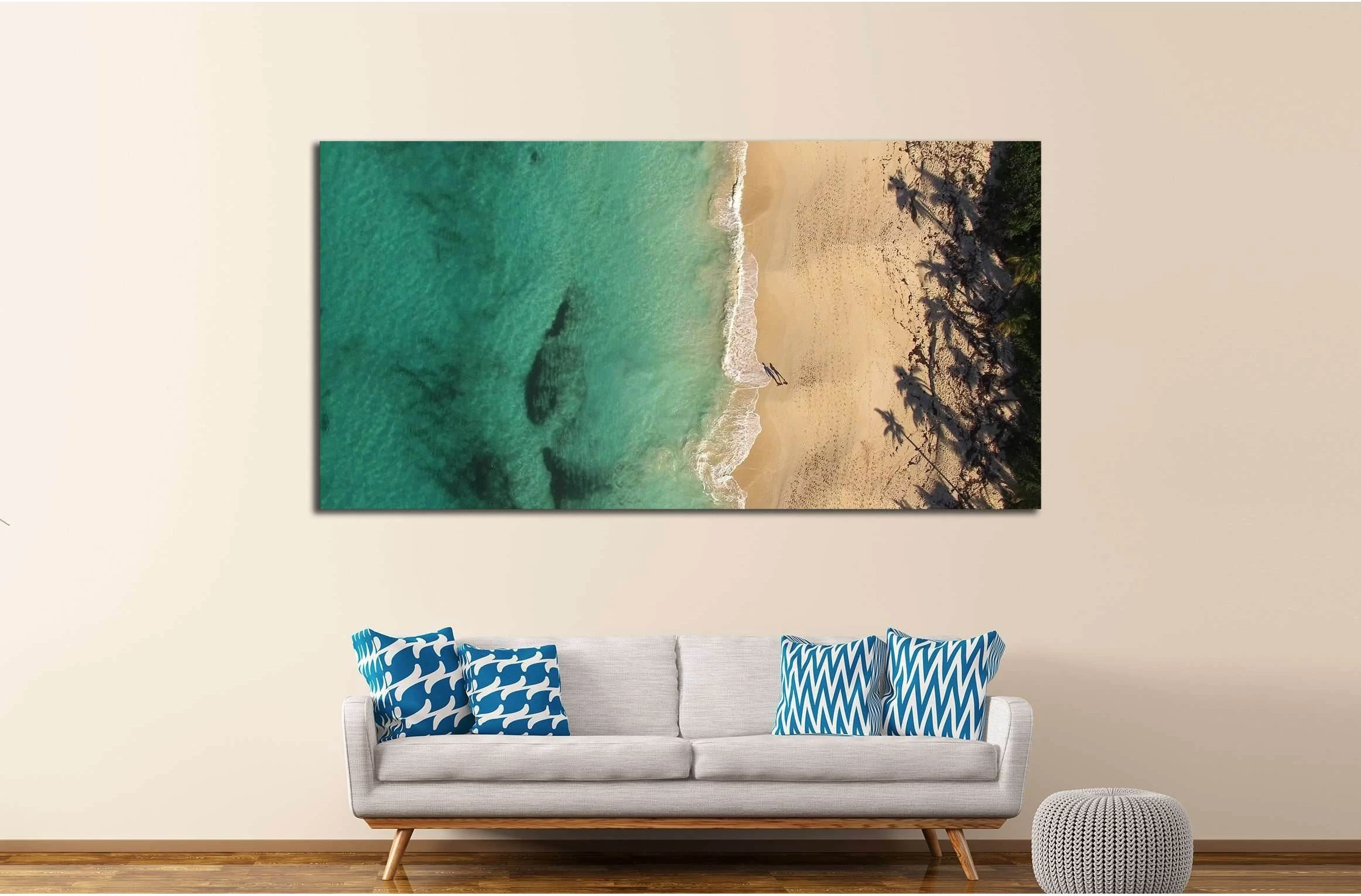 Paradise Beach, Bahamas №2516 Ready to Hang Canvas Print - Zellart Canvas Prints ALL_Products, s-2516
