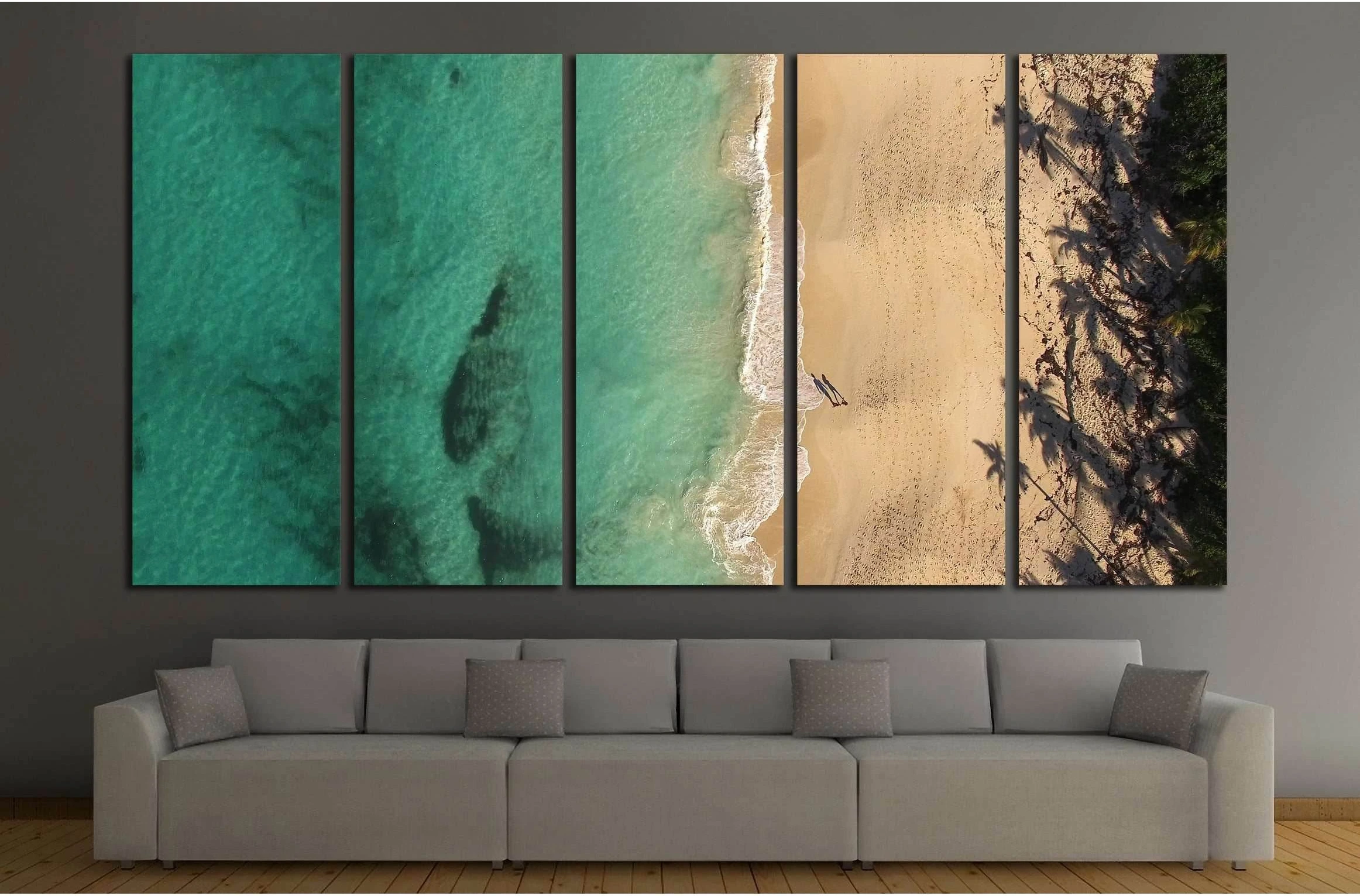 Paradise Beach, Bahamas №2516 Ready to Hang Canvas Print - Zellart Canvas Prints ALL_Products, s-2516