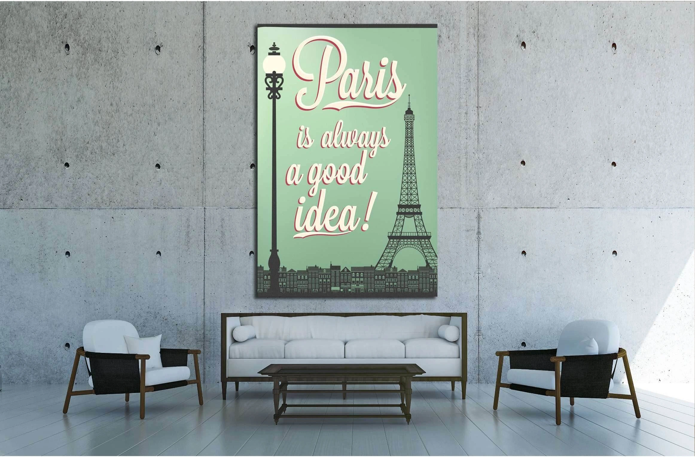 Paris №4527 Ready to Hang Canvas Print - Zellart Canvas Prints ALL_Products, s-4527