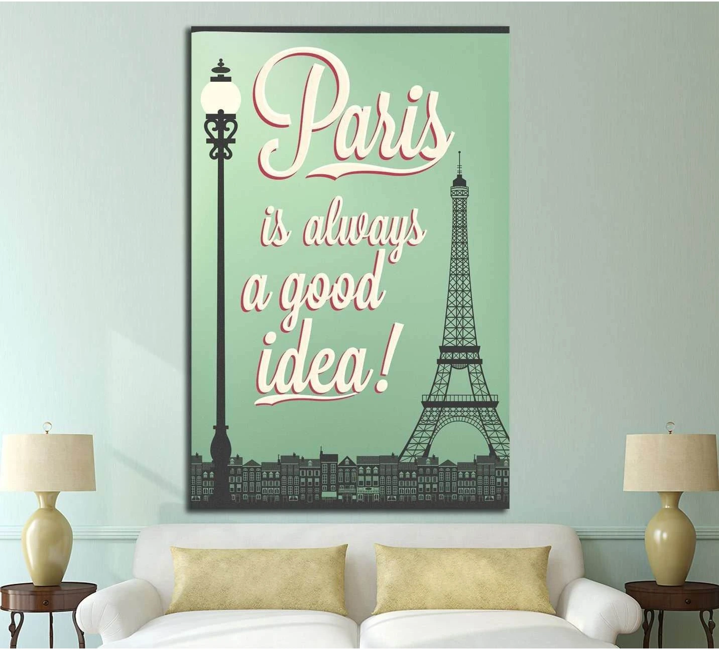 Paris №4527 Ready to Hang Canvas Print - Zellart Canvas Prints ALL_Products, s-4527