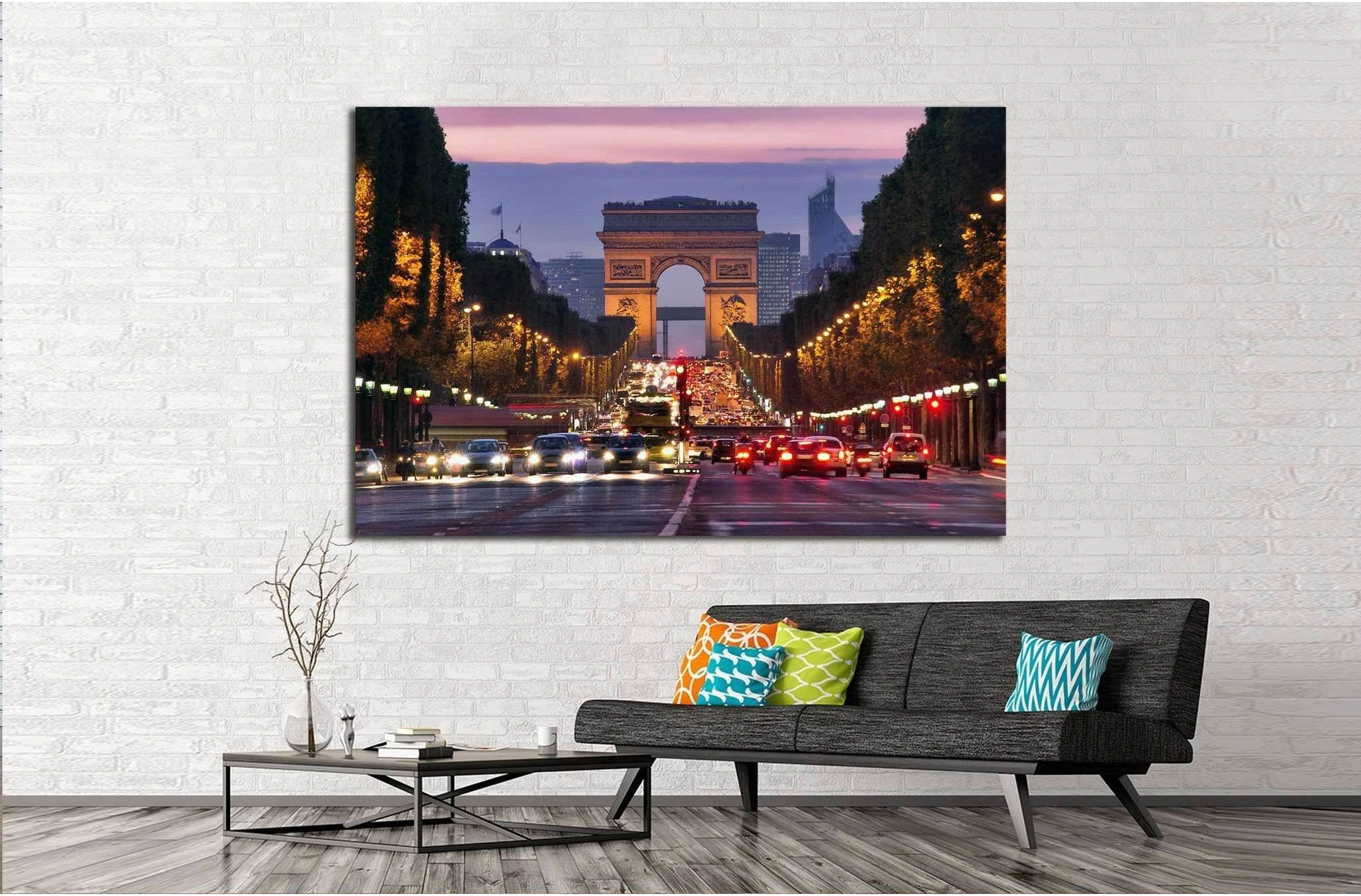 Paris, Champs-Elysees №772 Ready to Hang Canvas Print - Zellart Canvas Prints ALL_Products, s-772