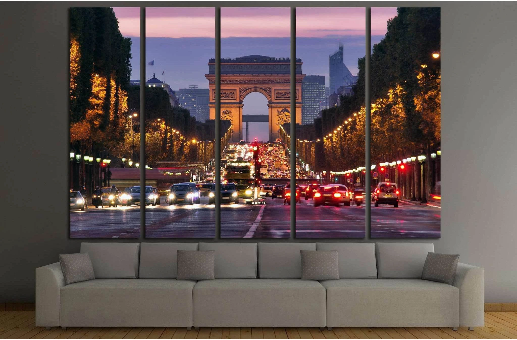 Paris, Champs-Elysees №772 Ready to Hang Canvas Print - Zellart Canvas Prints ALL_Products, s-772
