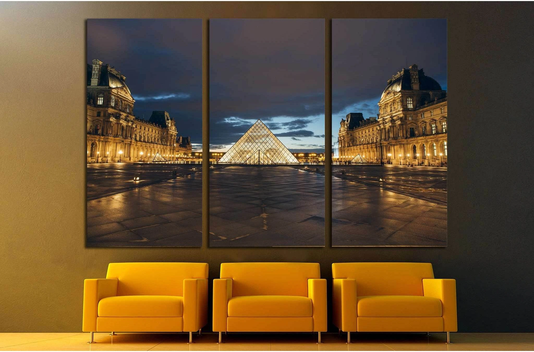 Paris, France, Louvre Museum №1273 Ready to Hang Canvas Print - Zellart Canvas Prints ALL_Products, s-1273
