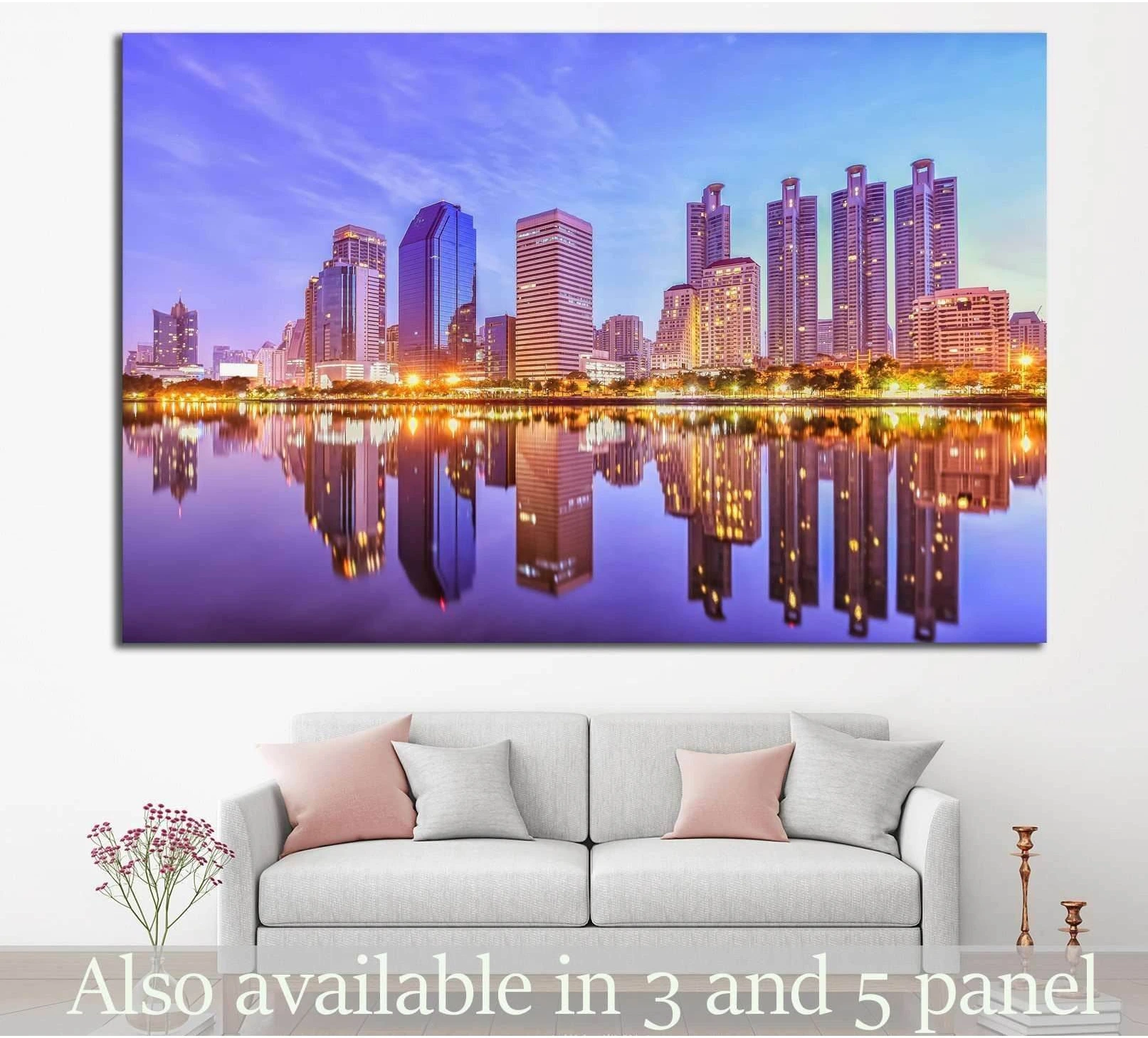 Park at Bangkok №826 Ready to Hang Canvas Print - Zellart Canvas Prints ALL_Products, s-826