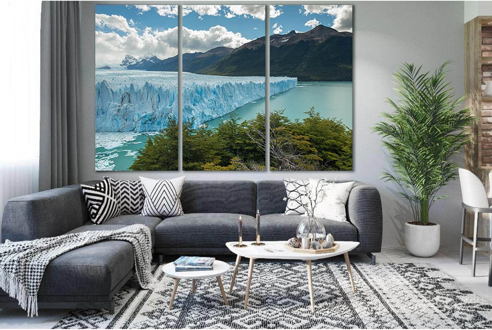 Perito Moreno Argentina №SL1311 Ready to Hang Canvas Print - Zellart Canvas Prints 0new, ALL_Products, Glacials