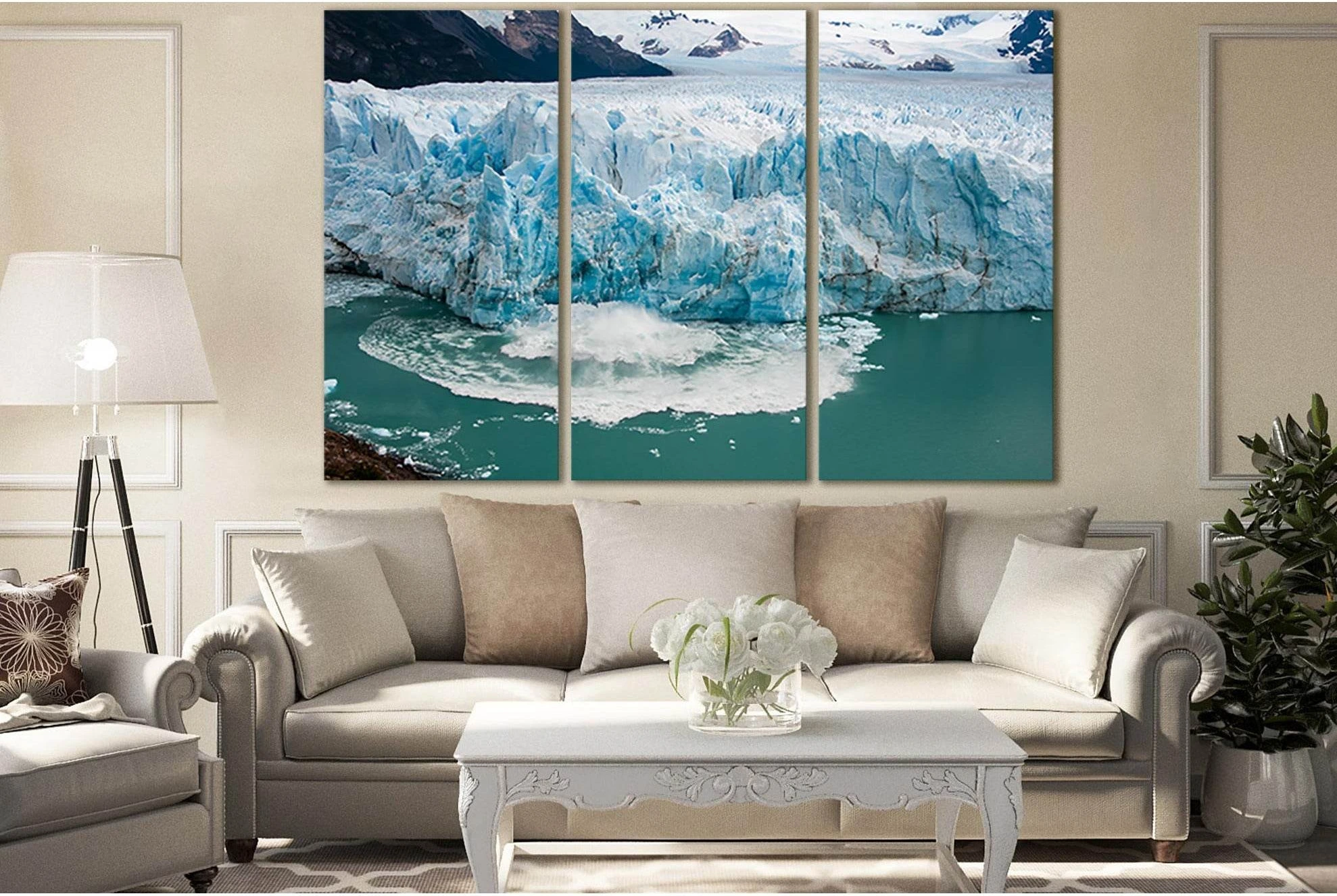 Perito Moreno Glacier El Calafate №SL1344 Ready to Hang Canvas Print - Zellart Canvas Prints 0new, ALL_Products, Glacials