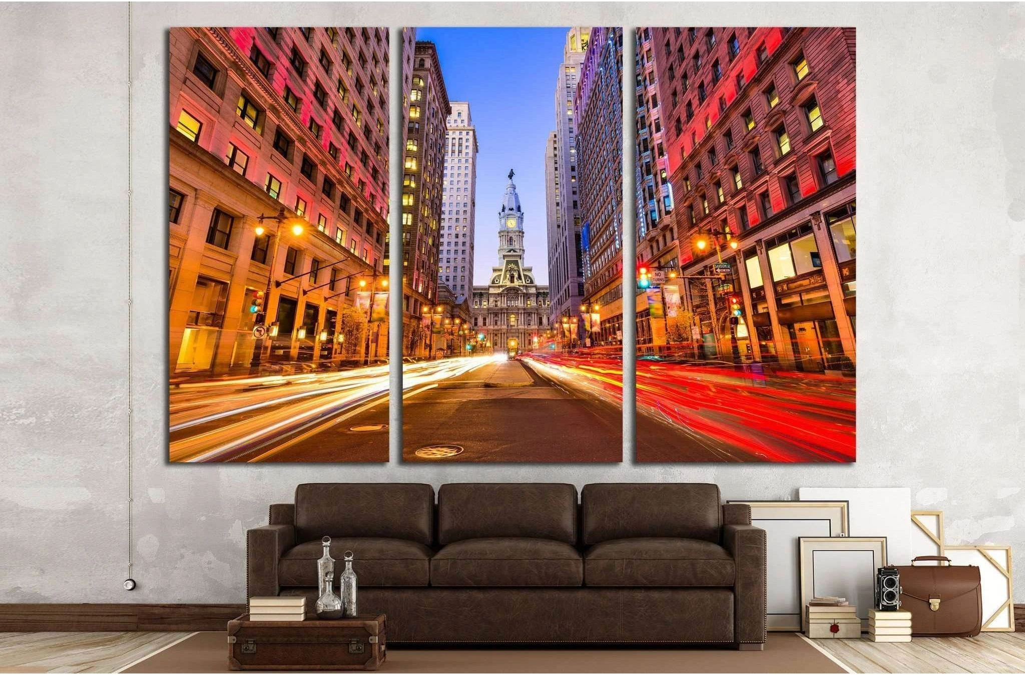 Philadelphia, Pennsylvania, USA downtown at city hall №2084 Ready to Hang Canvas Print - Zellart Canvas Prints ALL_Products, s-2084