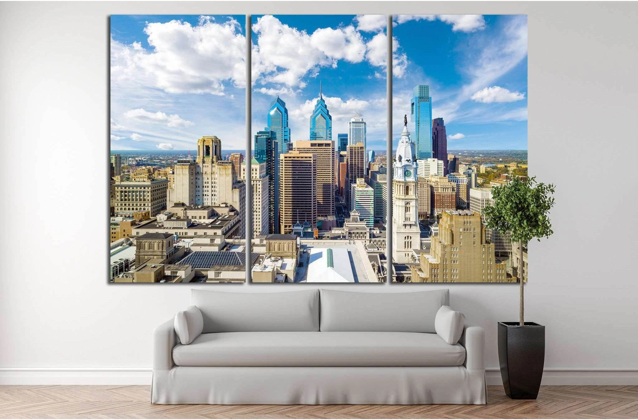 Philadelphia, USA №991 Ready to Hang Canvas Print - Zellart Canvas Prints ALL_Products, s-991