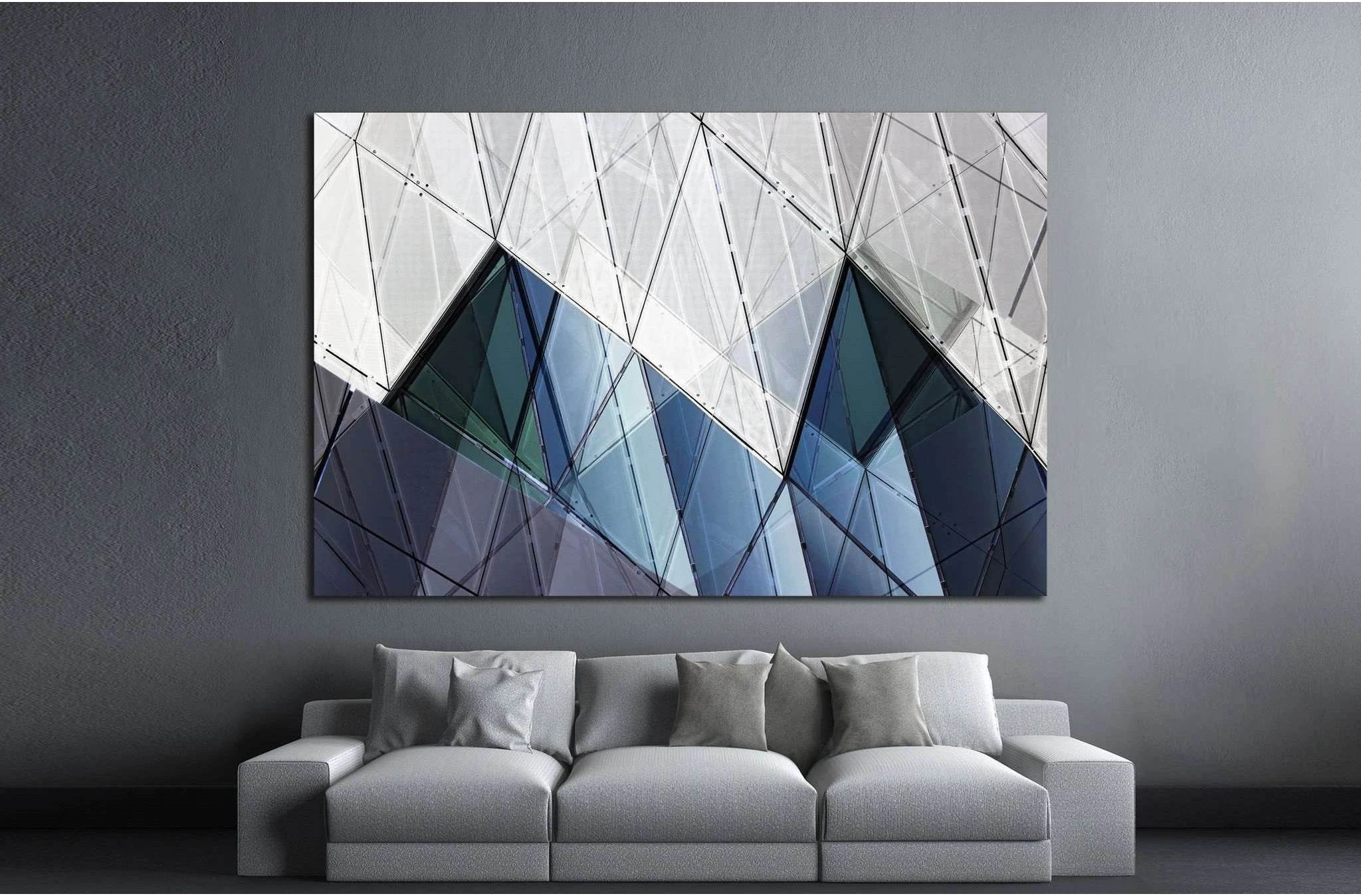photo of contemporary wall №1603 Ready to Hang Canvas Print - Zellart Canvas Prints ALL_Products, s-1603