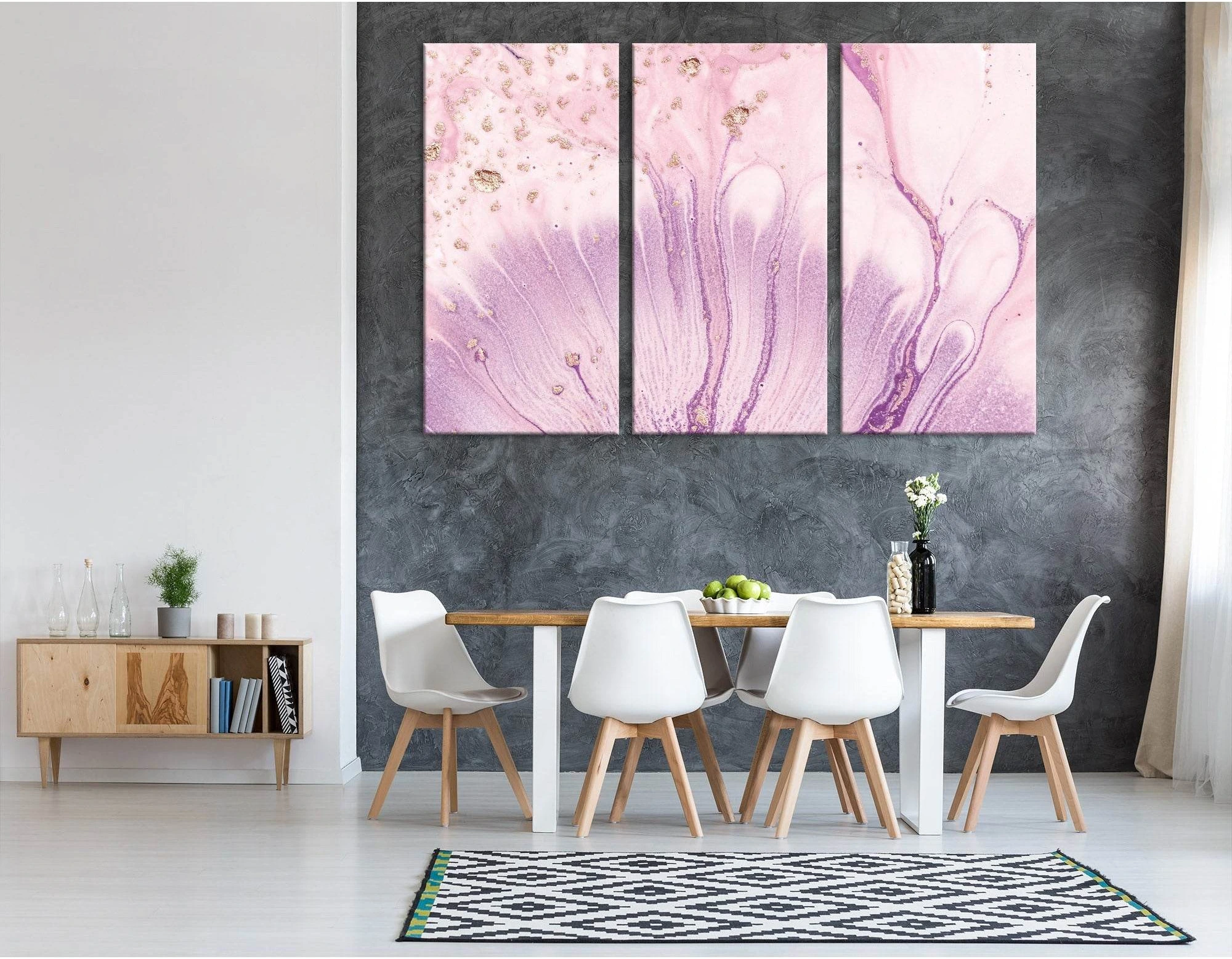 Pink Flower Petals Abstract №04315 Ready to Hang Canvas Print - Zellart Canvas Prints ALL_Products